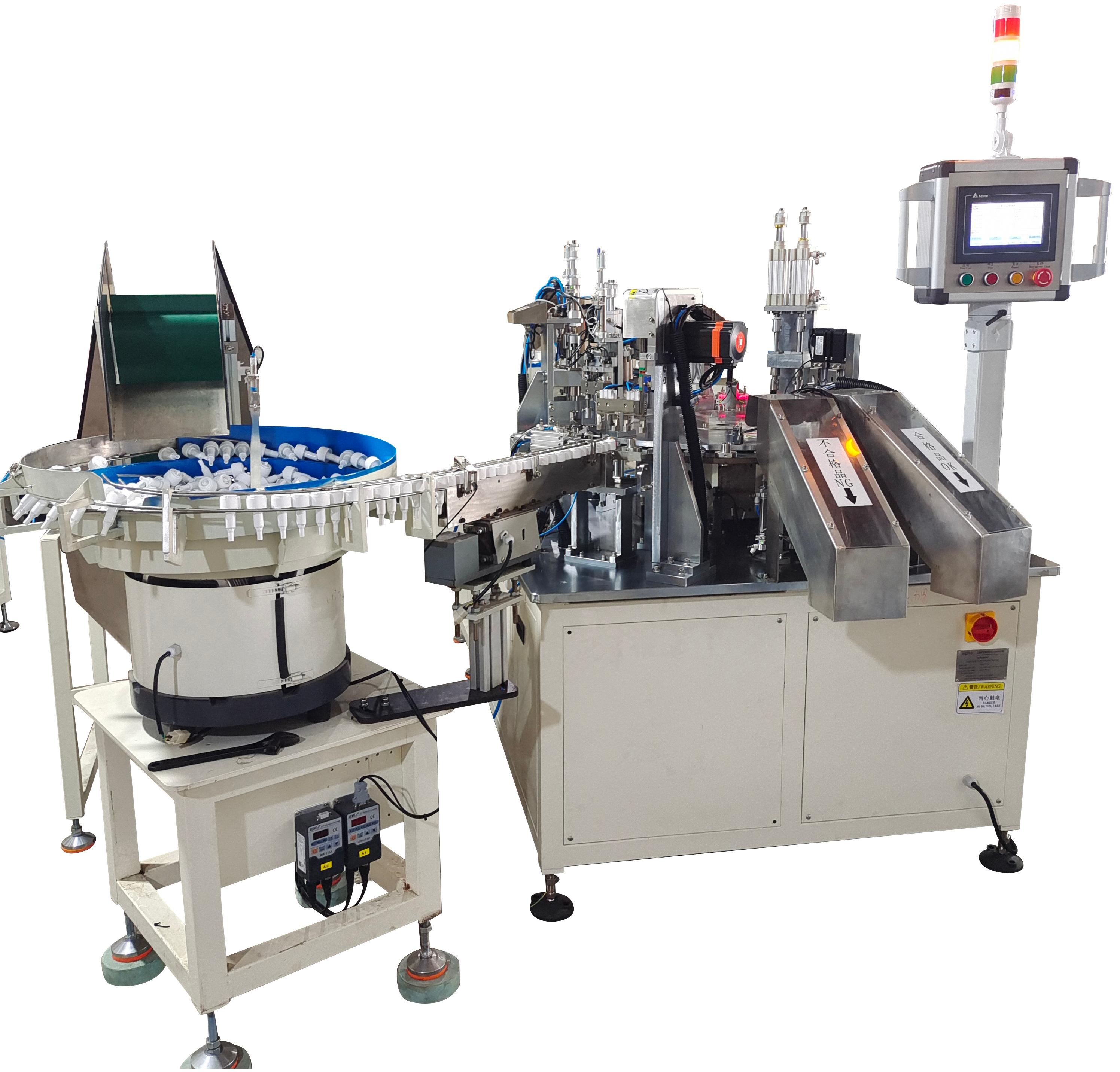 颠覆传统！宁波华工自动化泵头帽组装检测机，开启智能包装新纪元！